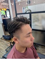 ティーズ バーバー T's BARBER 2ブロック+パーマ