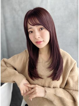 【月1メンテ】白髪染めリタッチでも透明感カラー