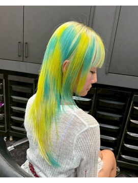 オーダーメイド/ケアブリーチカラー/セクションカラー/姫ウルフ