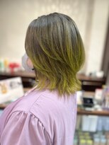 アイズウェスト(I's WEST)&nbsp;イエローカラー　ショート/カラー/ブリーチ/インナーカラー