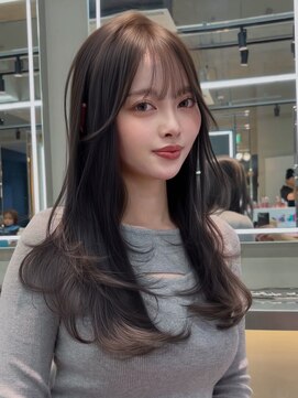 ロンドミラー 博多店(Lond Mirror) 大人ガーリーダークアッシュ20代30代40代ミディアムレイヤー