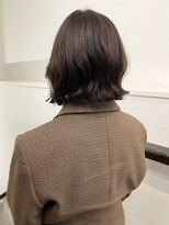 サンク 原宿 表参道(cinq) ミディアムボブ長め韓国外国人風ボブレイヤーモカブラウン