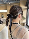 ミディアム玉ねぎポニースタイル◎