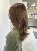 20代30代透明感グレージュブリーチ無しくびれ巻き越谷