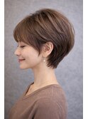 白髪ぼかし似合わせ大人ショート30代40代50代60代◎