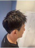爽やか好印象アップバングショート