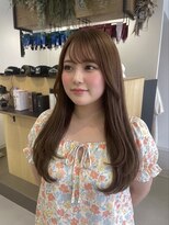チオ(Chio)&nbsp;【富山】艶ショコラブラウンのフェミニンセミロング