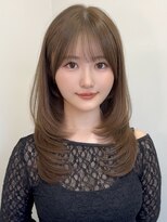 アビー(ABBEY3)&nbsp;顔まわり顔周り前髪カットミディアムレイヤーロングレイヤー