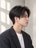【ボリュームダウン骨格似合わせ】メンズカット+ダウンパーマ+眉カット