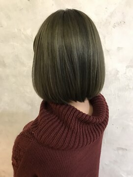 ヘアスタジオニコ(hair studio nico...) アッシュグレーボブ