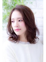 ヘアーアートシフォン 池袋西口店(Hair art chiffon)&nbsp;ミディアムヘアデザインカラーシルキーベージュ
