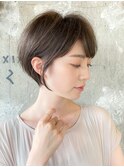 うる艶エレガントショートボブ/表参道/白髪染め