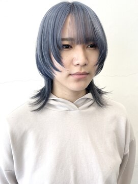 ココ 原宿(KOKO) 黒髪小顔クラゲヘアーオリーブグレーココアベージュ