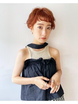 クロリ 淡路店(Chlori) ショートボブ×ハイトーンパーマ
