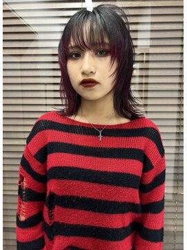 ヌープヘアーアイス(NUUP.hair ici) 毛先red color
