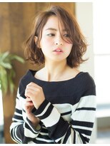 アフロート 武蔵小杉(AFLOAT)&nbsp;20代30代40代大人かわいいボブパーマチェリーブラウン斜めバング