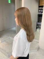 ボタン テンジン(VOTAN tenjin)&nbsp;【ふうかすたいる】夏のブリーチカラー！ミルクティーベージュ