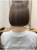 ショートボブパーマ20代30代40代イヤリングカラー大人可愛い