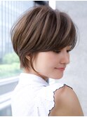 前髪あり大人小顔ショートボブ 30代40代50代【AIN.表参道】川原