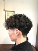 【メンズ】ショートツイストピンパーマ