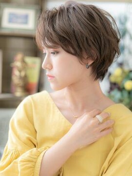 カバーヘア ブリス 戸田公園西口店(COVER HAIR bliss) ★かきあげバングこなれヘア小顔くせ毛ショート20代30代40代10!