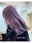 透明感シアーラベンダーカラー