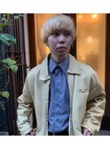 マッシュルーム/メンズ/マッシュショート/ブリーチ/抜きっぱなし