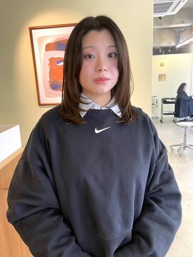 ロジェ(loje) 【loje】ミディアムレイヤー/似合わせカット/メルティーカラー