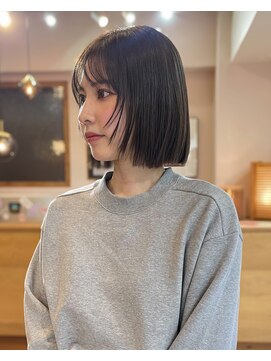 サンクス イース(SANKS . iisuu) dark gray bob