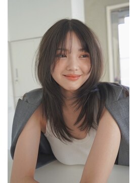 タス(tas) ヘルシー韓国レイヤー　似合わせカット顔周りカット