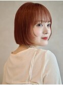 レイヤーボブワイドバングピレンジ似合わせカット顔周り