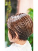 ハイライトの入ったグラボブのイルミナベージュ3