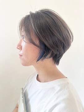 イーストハムアネーロ(EAST HAM anello) ショート/インナーカラー/ブルー