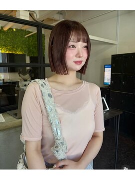 ヴィオラカラー(VIOLLA COLOR) デザインカラー×ナチュラルボブ/小倉