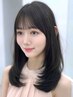 【けいた初回指名】前髪顔周り縮毛＋前髪顔周りカット＋透明感カラー