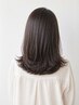 【低刺激】カット+HUEカラー＋4stepデトックスtrロング料別￥19250