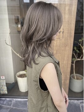 ニコリヘアワークス(nicori hair works) ミディアム×ソフトアッシュ2