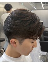 ビカム 名駅EAST(become) ブラウンカラーセンターパート/メンズ縮毛矯正/毛流れ/名古屋