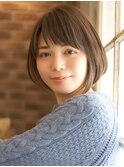 前下がり大人ボブ☆シルエットが美しく決まるオススメスタイル♪