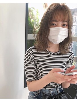 ローレンジウ(LOREN JU) 透明感髪質改善ベージュダブルカラーミルクティーグレージュ