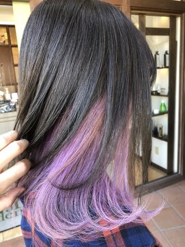 ブランシェ神領店 インナーカラー☆ペールヴァイオレット☆《高橋》