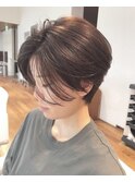 絶壁解消×耳掛けハンサムショート