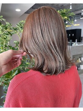 フラッグヘア 新宮店(Flag HAIR) ピンクブラウン☆インナーカラーハイライトイルミナカラー