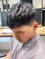 アイティー バイ アルバム 浦和店(IT by ALBUM)&nbsp;エリアスキンフェード_ウルフマッシュパーマハイライト_ba401861