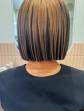 リン(Lin) アンブレラオレンジカラー/ぷつっとボブ