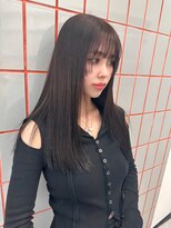 ペレ 渋谷(PELE)&nbsp;kya119斜めバング/グレージュカラー/デザインカラー/渋谷/渋谷駅