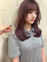 サイン 表参道(SIGN)&nbsp;レイヤーカットグレージュカラーデザインカラーシルキーベージュ