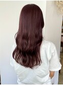 ブリーチなし暖色カラー ピンクカラー チェリー 担当渡辺聖