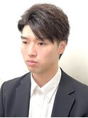 ビジネス/リバースショート/ツーブロック/サイドパート/爽やか