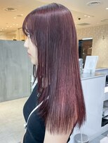 アイティーバイアルバム 八王子店(IT by ALBUM)&nbsp;カシスブラウン_ピンクブラウン切りっぱなしボブ_ba481041